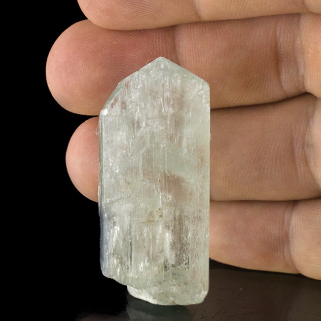 1.8" 156ct Light Mint Green GEM HIDDENITE Spodumene Crystal Afghanistan for sale