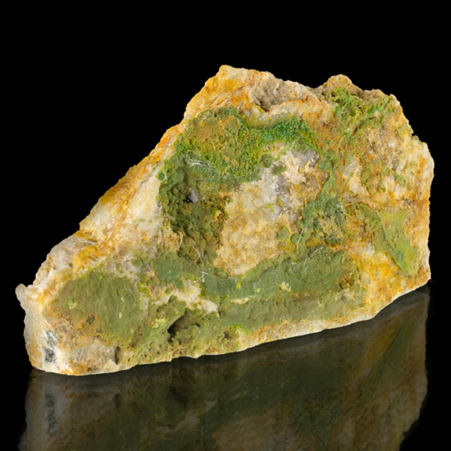5.7" Vivid Green PYROMORPHITE Crystals on Matrix 1999 Find Loudville MA for sale