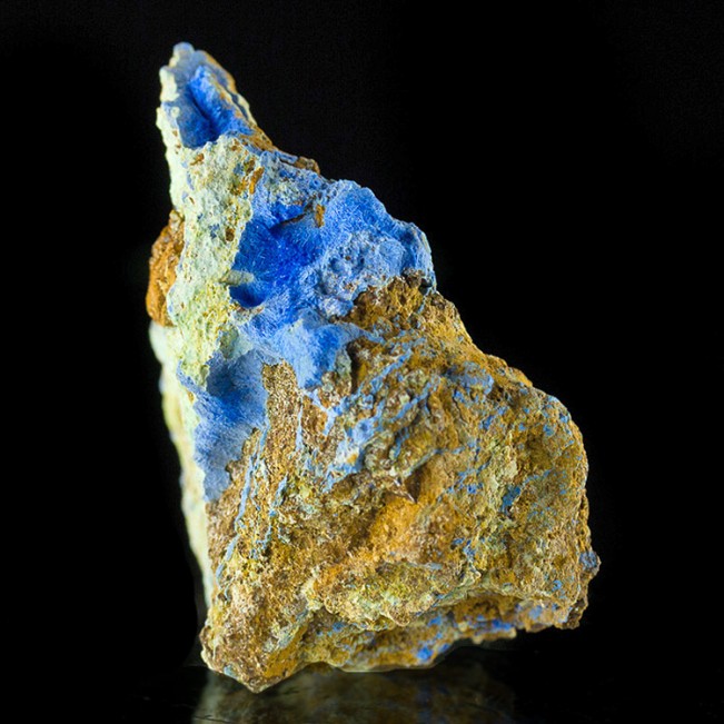 1.6" BrightBlueAcicular Crystal Tufts of CYANOTRICITE GrandView Mine AZ for sale