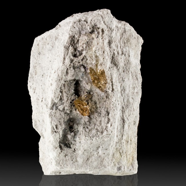 3.2" See-Thru Clear Sherry-Amber TOPAZ Crystals in Rhyolite Vug Utah for sale