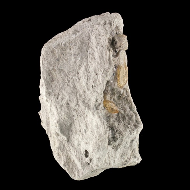 3.2" See-Thru Clear Sherry-Amber TOPAZ Crystals in Rhyolite Vug Utah for sale