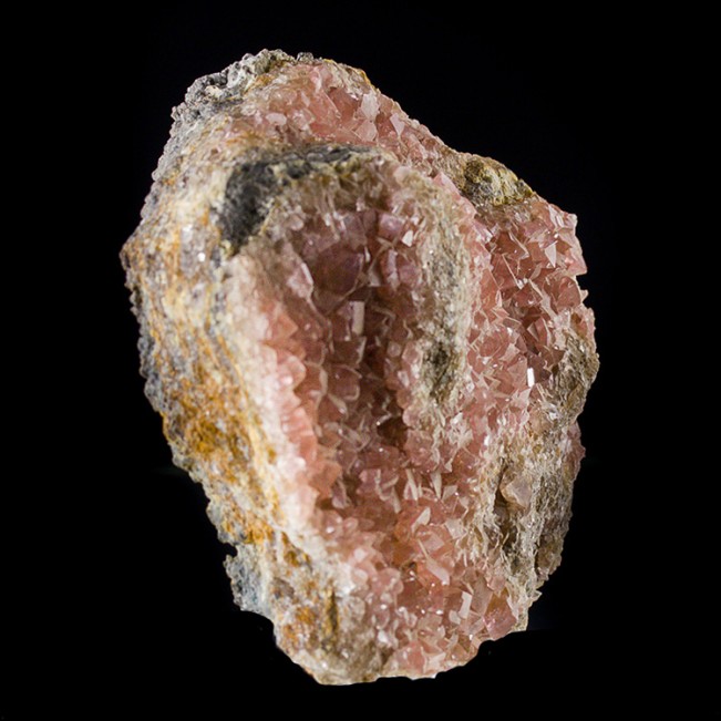 3.4" Tsumeb Glassy Peach-Pink SMITHSONITE Crystals to 6mm Ex-A.E.Seaman for sale