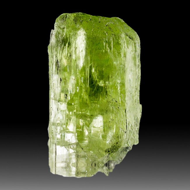 1.2" 65.6ct Light Lime Green DIOPSIDE Brilliant Shiny Crystal Tanzania for sale