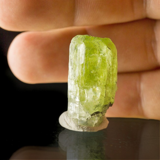 1.2" 65.6ct Light Lime Green DIOPSIDE Brilliant Shiny Crystal Tanzania for sale