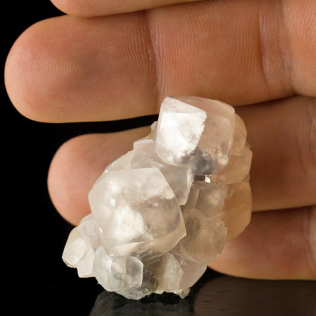 1.6" TSUMEB Sharp Gemmy Translucent SMITHSONITE Crystals to .8"on Matrix Namibia