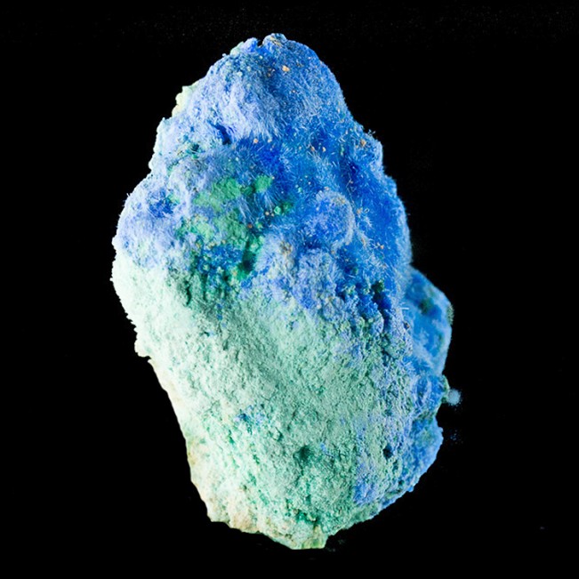 1" Electric Blue CYANOTRICHITE Crystals Grand View Mine Grand Canyon AZ for sale