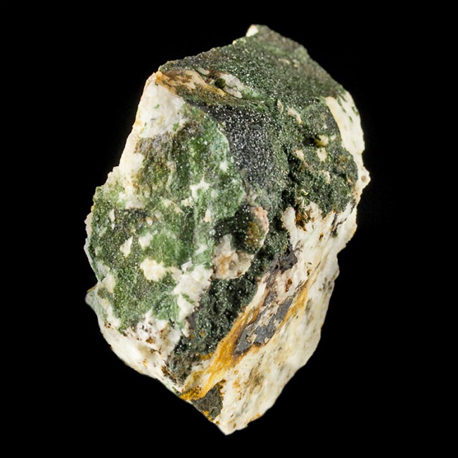 3.7" Green LIBETHENITE Pseudo-Octahedral Crystals on Feldspar Portugal for sale