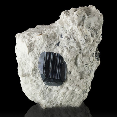 1.4" PYRITE on Matrix w/Black Lustrous BORNIT...