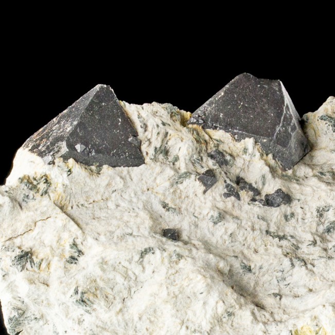 4.1" Octahedral Black MAGNETITE Crystals to 3/4" in Matrix Australia for sale
