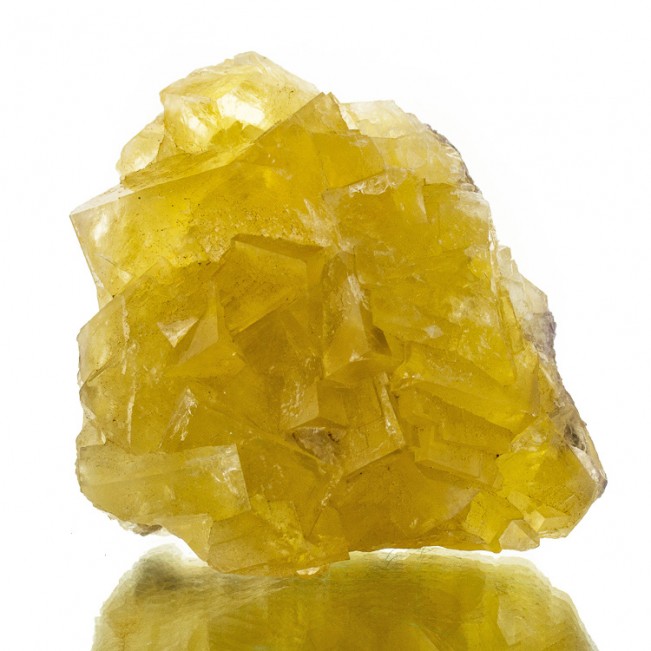 5.5" Sunny Yellow Gem FLUORITE Glassy Crystal...