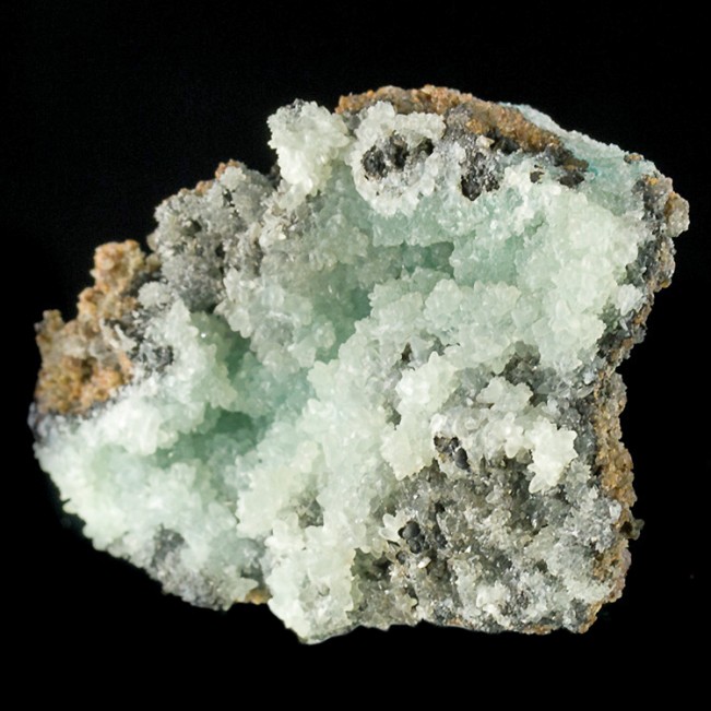 2.4" Classic Light Blue SMITHSONITE Sparkly Sharp Crystals Broken Hill for sale