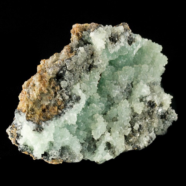 2.4" Classic Light Blue SMITHSONITE Sparkly Sharp Crystals Broken Hill for sale