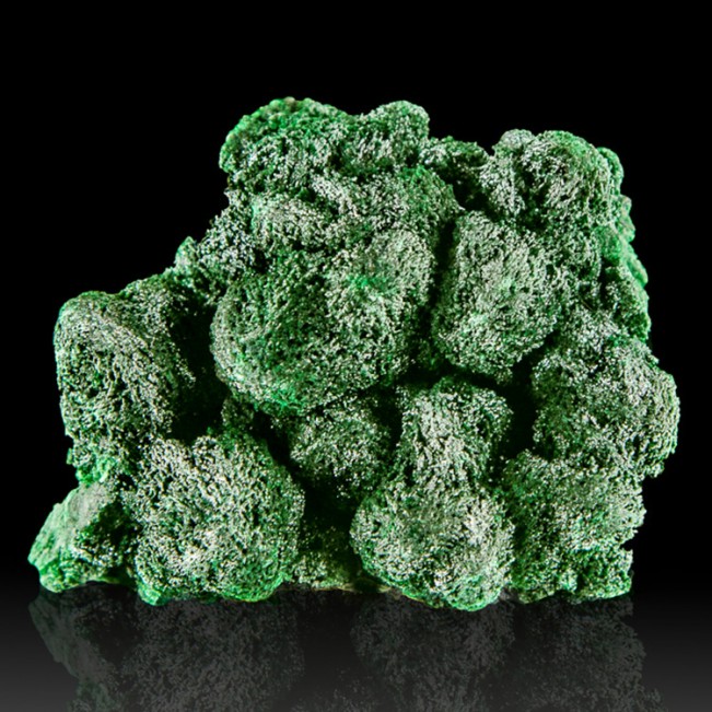 2.2" FIBROUS MALACHITE SilkyDarkGreen Chatoyant Crystals Pristine Congo for sale