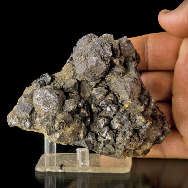 4.2" BlackJack SPHALERITE w/DarkGray GALENA Crystals Tri-State Missouri for sale