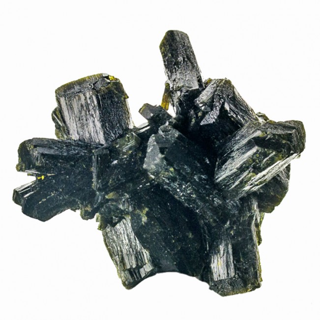 2.2" Dark Olive Green EPIDOTE Crystals to 1.7" w/Wet-Look Luster Mali for sale
