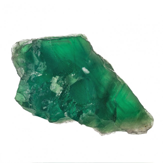 6.1" Jelly Bean Green Octahedral FLUORITE Crystals Super Colorful China for sale
