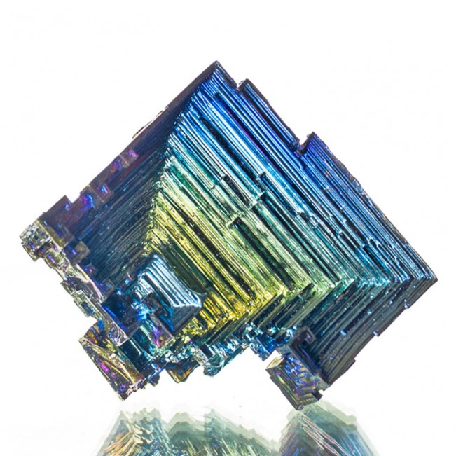 2.9" Shiny Hoppered BISMUTH Crystals Metallic BlueSilverMagenta England for sale