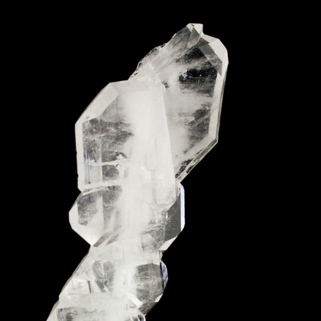 4.1" Elongated Group FADEN QUARTZ Crystals +White Bubble Lines Pakistan for sale