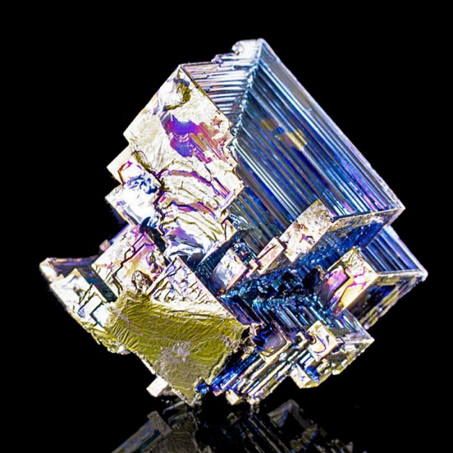 2.4" Bright MetallicBlue-Yellow-Magenta BISMUTH Hopper Crystals England for sale