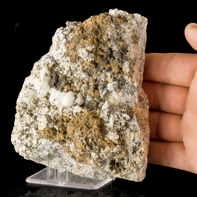 5.5" MSH RHODOCHROSITE-ANALCIME-AEGERINE Crystals Mont St. Hilaire Quebec Canada