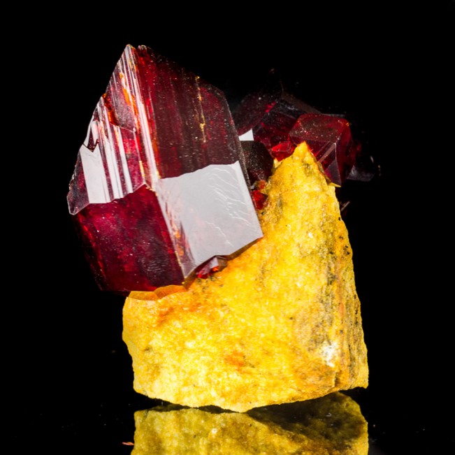 5.2" Vivid BurgundyRed Gemmy PRUSKITE ShinySharp Crystals to2.7" Poland for sale