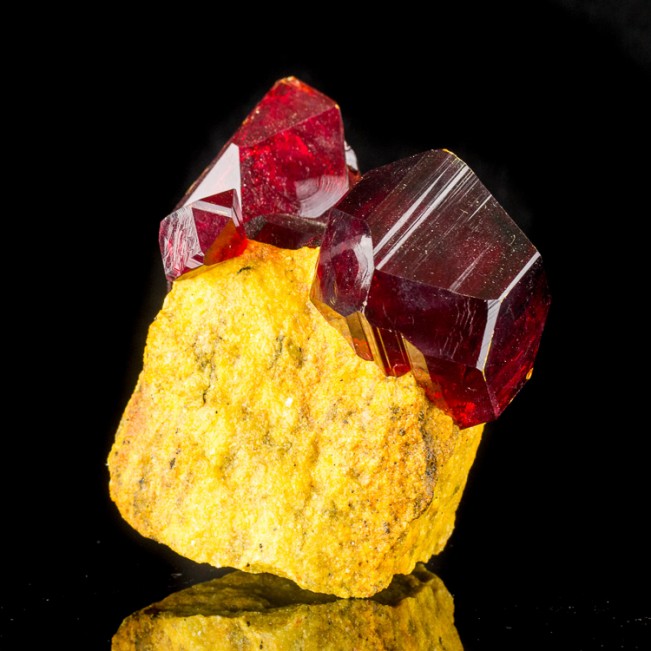 5.2" Vivid BurgundyRed Gemmy PRUSKITE ShinySharp Crystals to2.7" Poland for sale