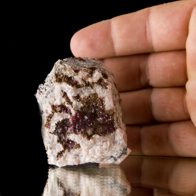 2.4" Sparkly Magenta Red ROSELITE Gemmy Translucent Crystals Morocco for sale