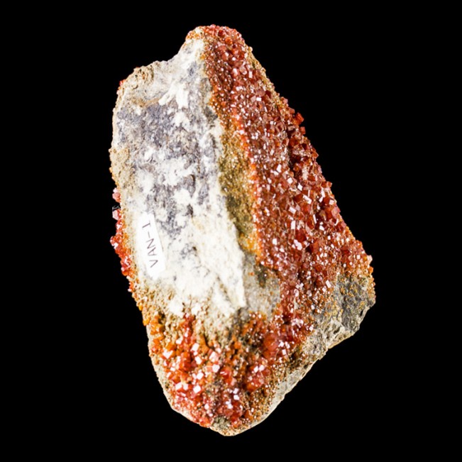 2.8" Bright Red Sparkling VANADANITE Gemmy Crystals Apache Mine Arizona for sale