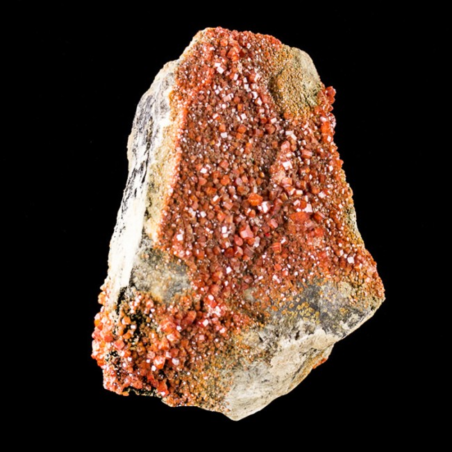 2.8" Bright Red Sparkling VANADANITE Gemmy Crystals Apache Mine Arizona for sale