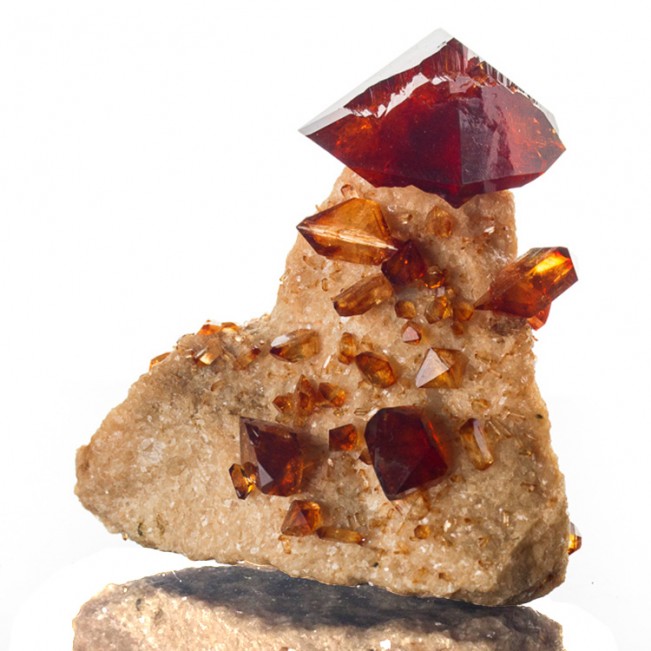 2.6" Gemmy CrimsonRed ARKANITE Flashy Wet-Look Pristine Crystals Poland for sale
