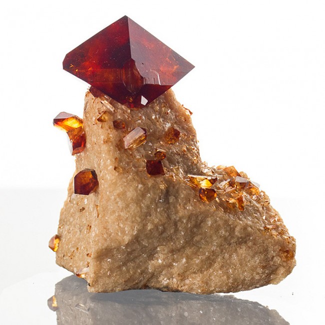 2.6" Gemmy CrimsonRed ARKANITE Flashy Wet-Look Pristine Crystals Poland for sale