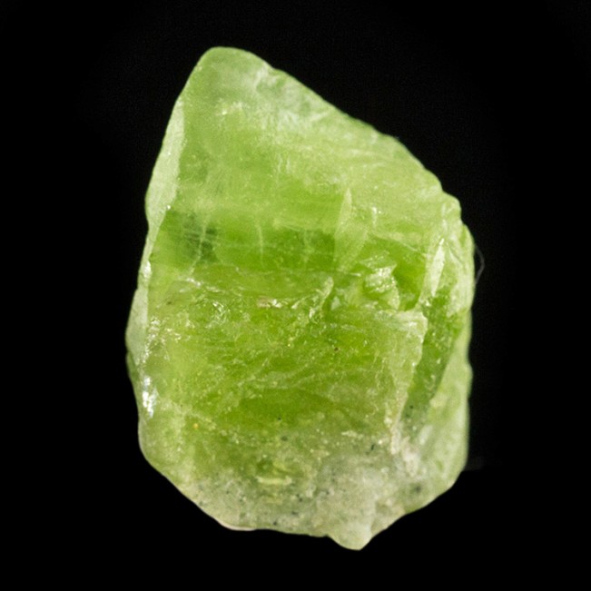 1.1" GREEN PERIDOT CRYSTAL 56ct Terminated Translucent Pakistan for sale