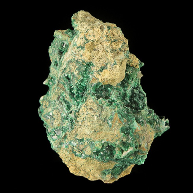 3.5" Sharp White CERUSSITE Crystals on Bright Green MALACHITE Tsumeb for sale 