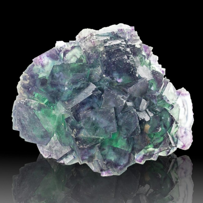 5.3" EmeraldGreen w/Purple Zoning FLUORITE Ge...