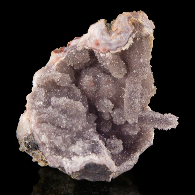 3.4" Twinkling DRUZY AMETHYST Crystals onCHALCEDONY Stalactites Morocco for sale