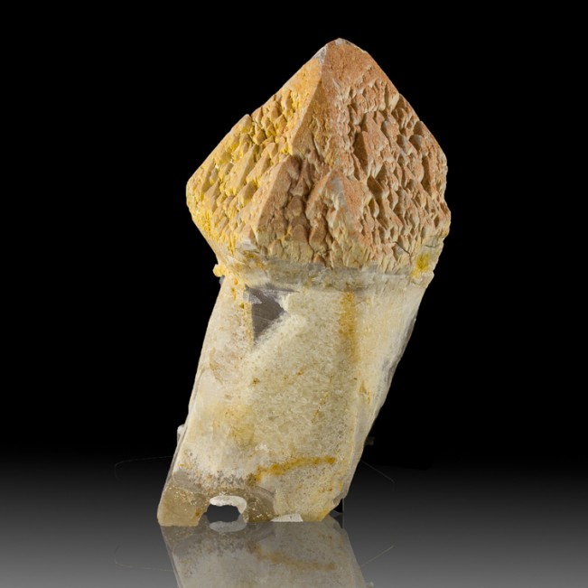 4.3" SCEPTERED QUARTZ Crystal Chubby Tan Head w/Hoppered Faces Brazil for sale