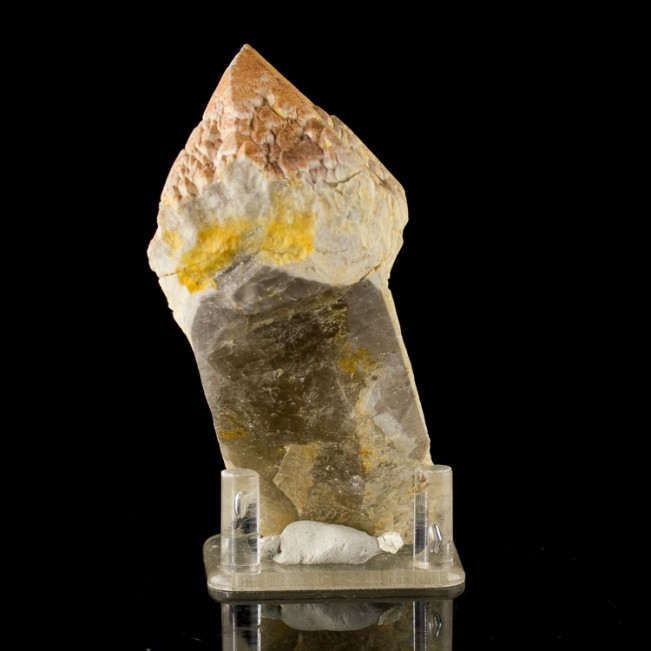 4.3" SCEPTERED QUARTZ Crystal Chubby Tan Head w/Hoppered Faces Brazil for sale