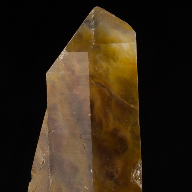 3.8" Wispy Brown PHANTOMS in Terminated CLEAR QUARTZ Crystal Brazil for sale