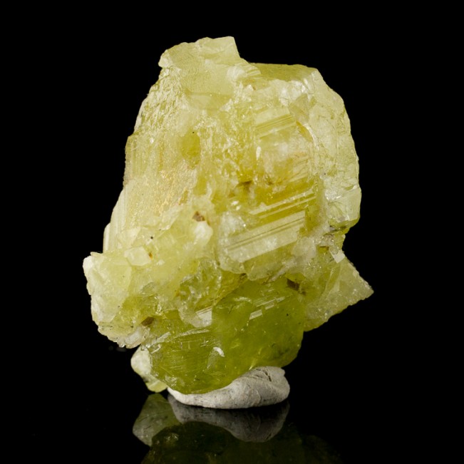 1.6" YellowGreen Cluster of BRAZILIANITE Crystals Rare Phosphate Brazil for sale