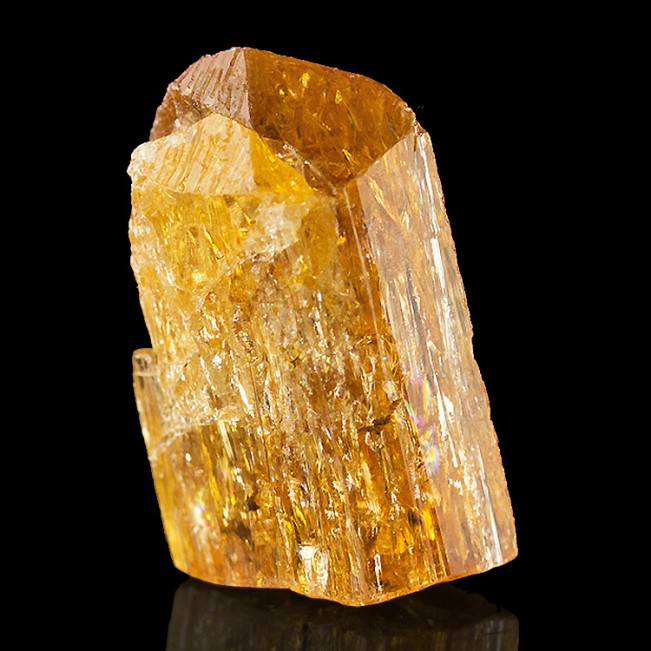 .7" 14.2ct Rich Fruity Orange IMPERIAL TOPAZ Terminated Crystal Brazil for sale