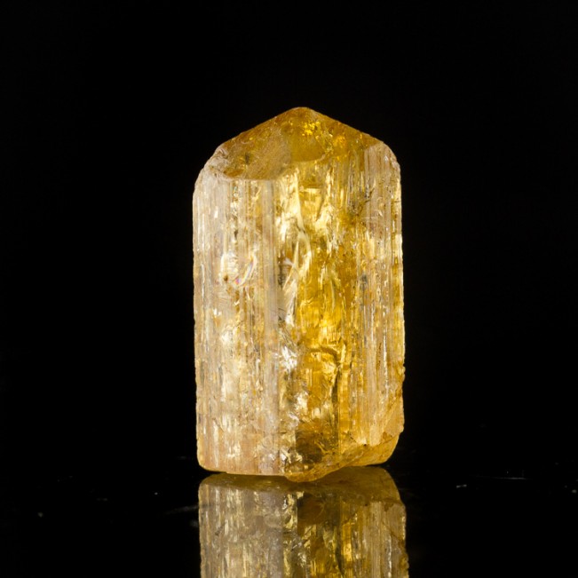 .8" 19.4ct Gem Orange IMPERIAL TOPAZ Crystal w/Internal Sparkles Brazil for sale