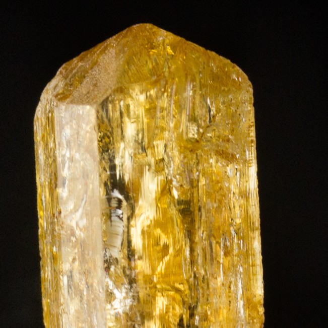 .8" 19.4ct Gem Orange IMPERIAL TOPAZ Crystal w/Internal Sparkles Brazil for sale
