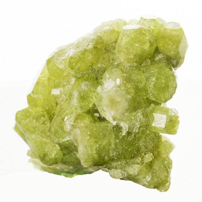 2" Gemmy Green VESUVIANITE Flash Sharp Bright Crystals Asbestos Quebec for sale