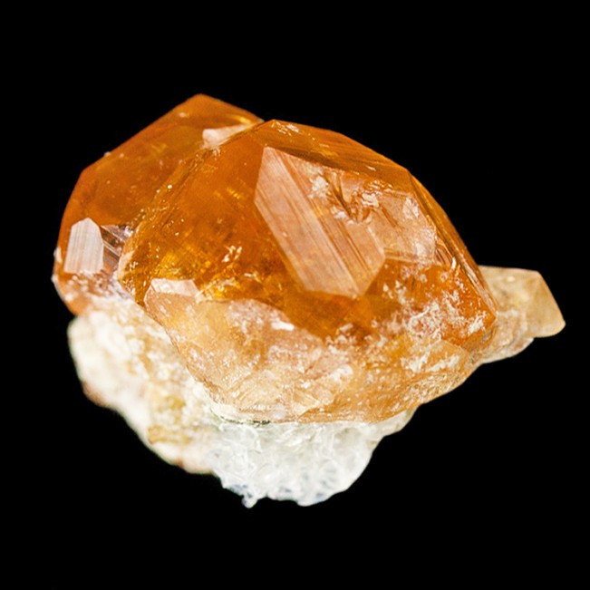 .9" Flashy Gemmy Orange GROSSULAR GARNET Sharp Crystals Asbestos Quebec for sale