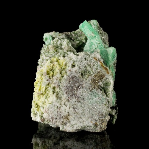 2" Multiple Sharp Grass Green EMERALD Crystal...