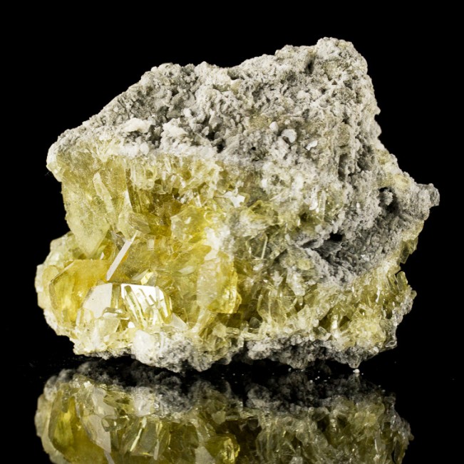 3.3" GOLDEN BARITE Sharp See-Through Yellow Tabular Crystals China for sale