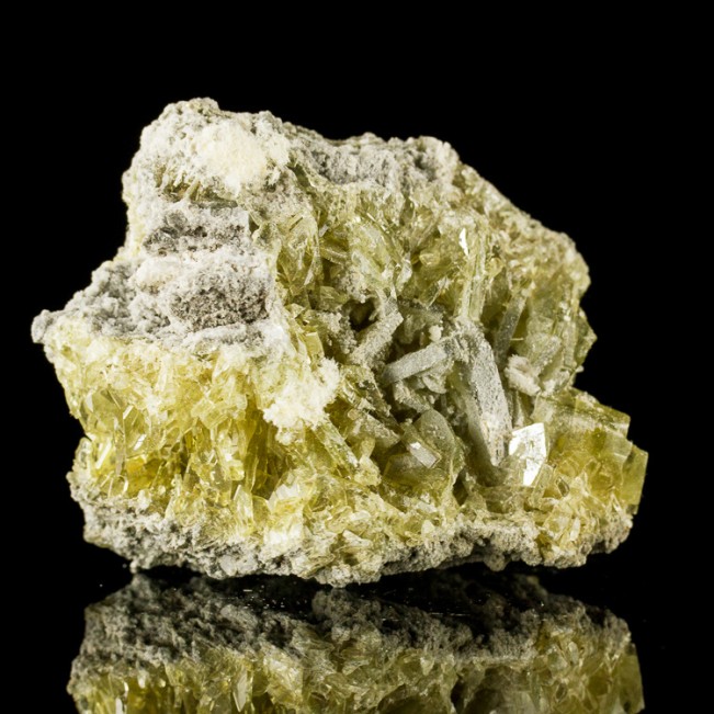 3.3" GOLDEN BARITE Sharp See-Through Yellow Tabular Crystals China for sale
