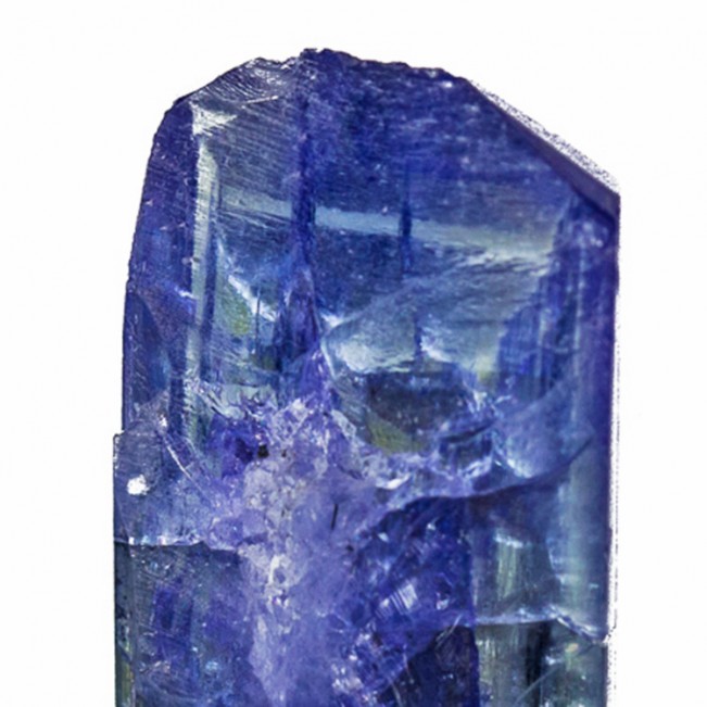 1.1" 34.5ct Deep Blue with Violet TANZANITE Terminated Crystal Tanzania for sale