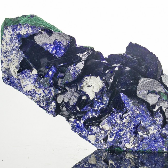 4.4" Mirror AZURITE Terminated Dazzling Crystals +Malachite Milpillas for sale
