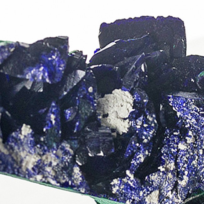 4.4" Mirror AZURITE Terminated Dazzling Crystals +Malachite Milpillas for sale